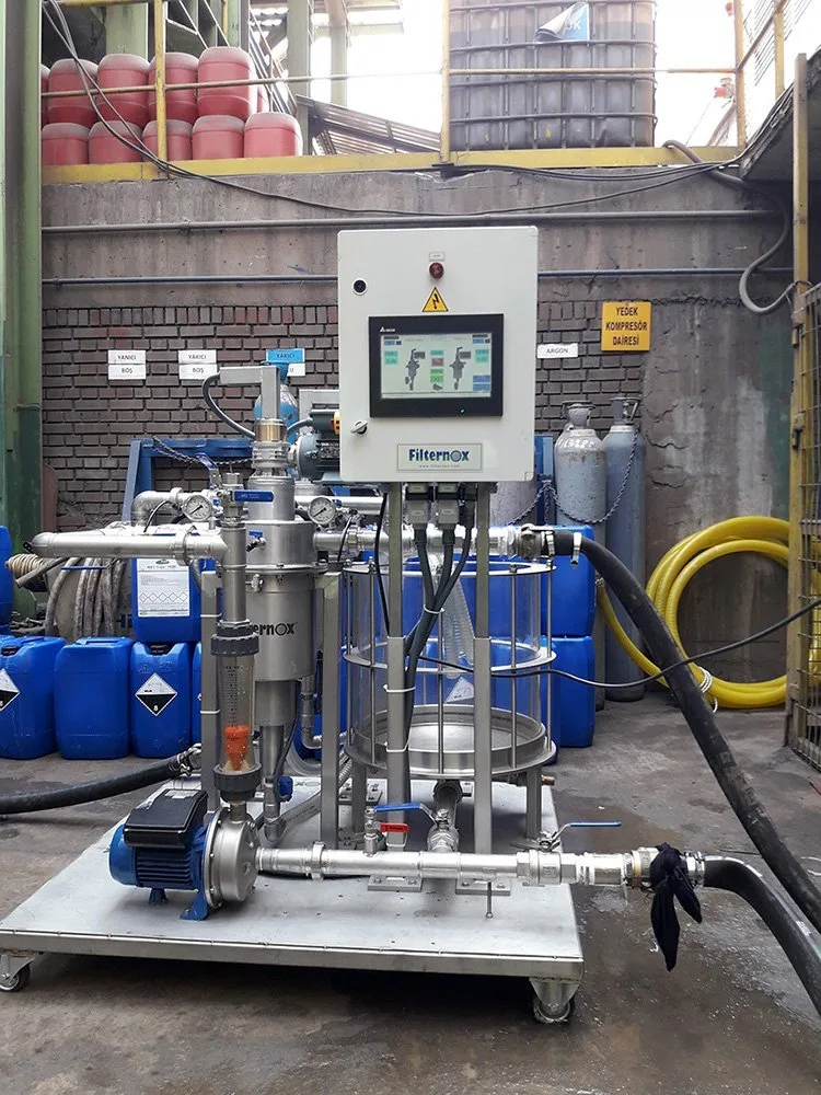 Steel industry filtration test report