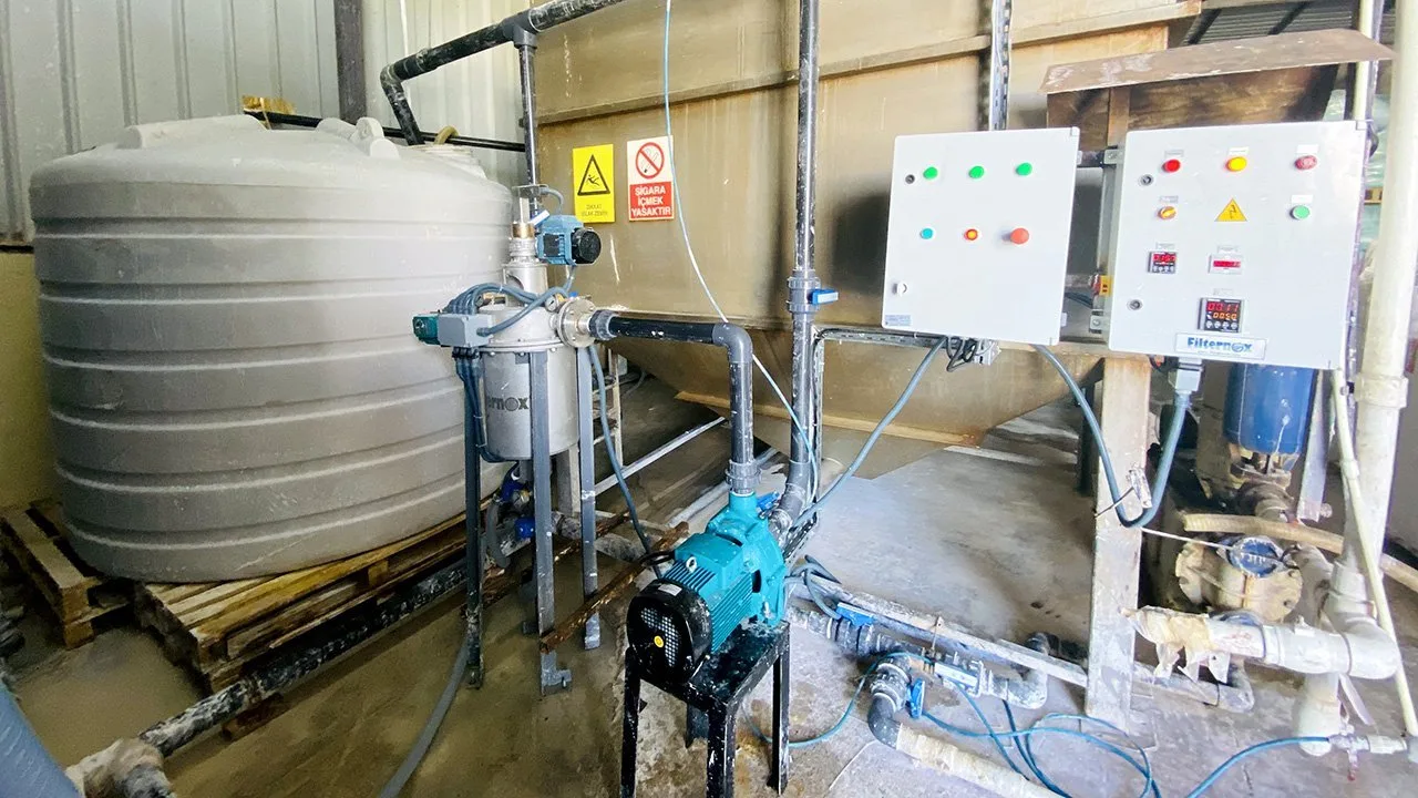 Chemical treatment wastewater filtration