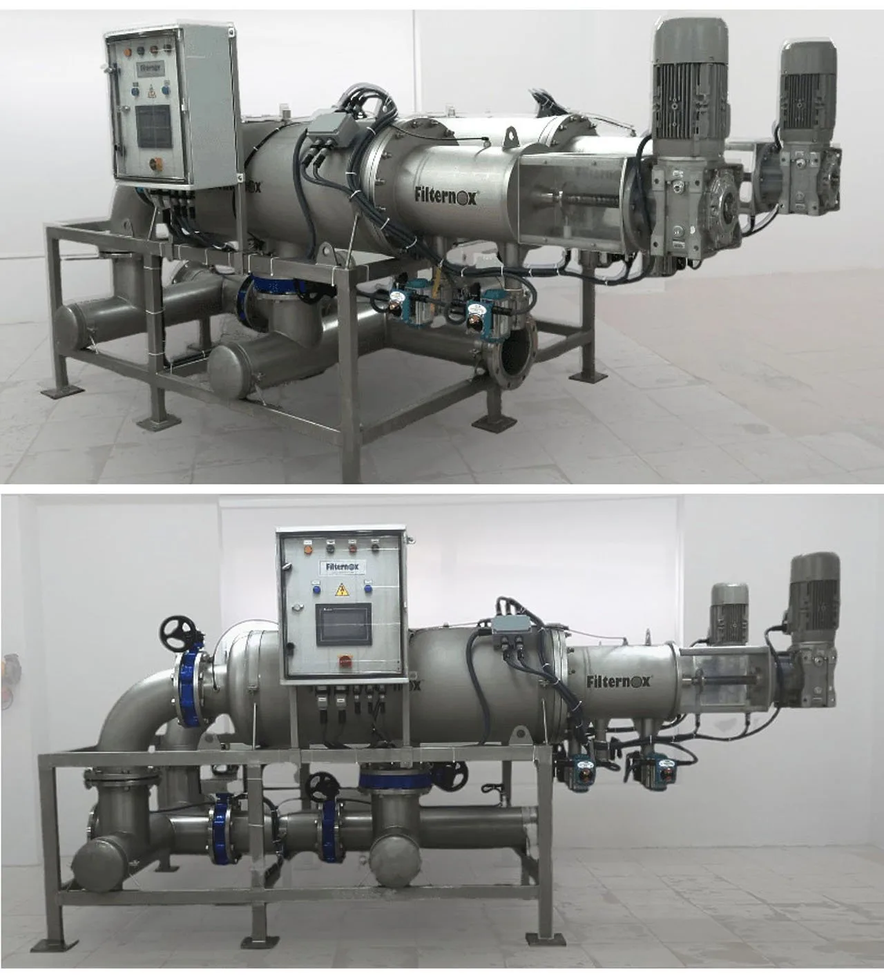 Filtración de agua de circuito abierto de tren de laminación