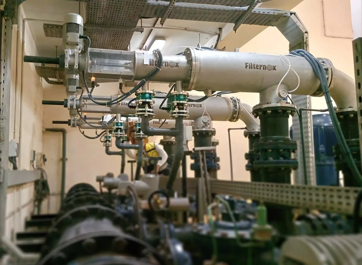 Treated sewage effluent water filtration